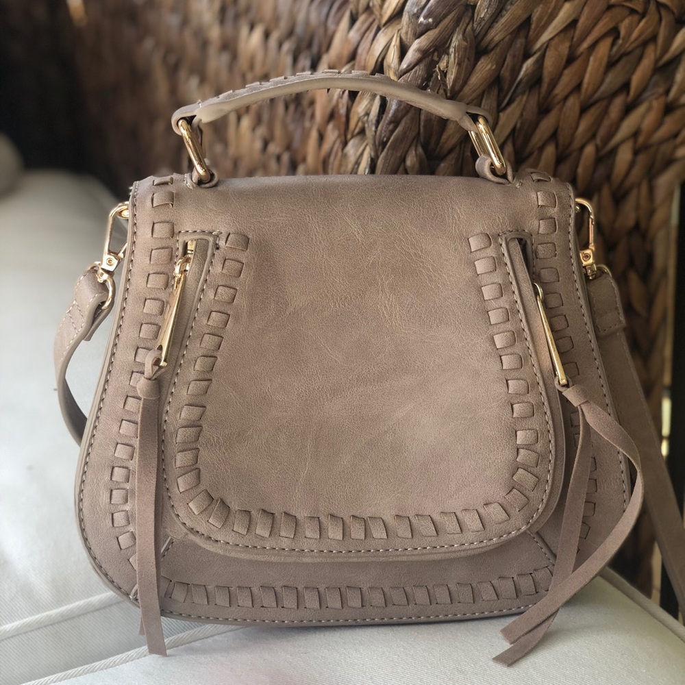 Tan/Beige Saddle Bag Crossbody